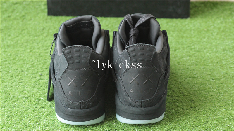 Update Version Air Jordan 4 Retro Black Kaws